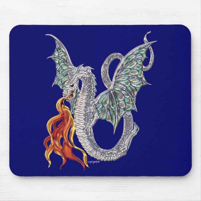Dragon Fire Mouse Pad (Front)