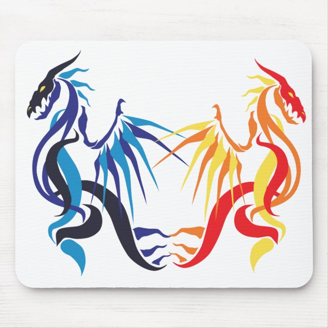 Dragon Fire Mouse Pad (Front)