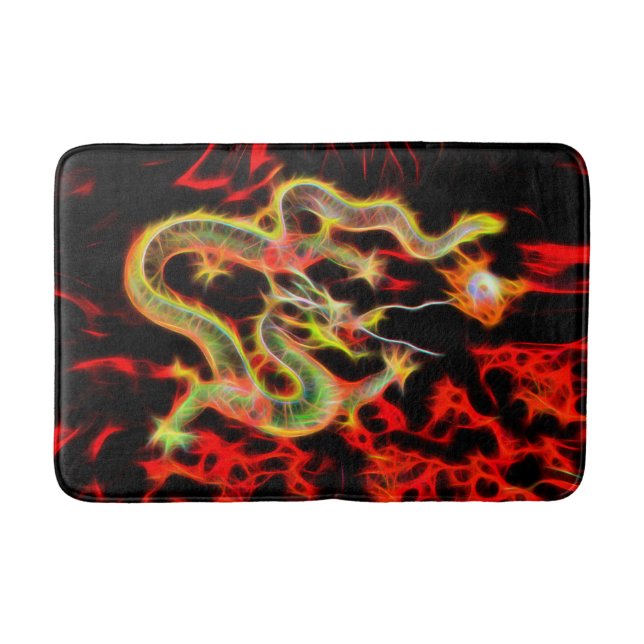 Dragon Fire on Lucky Energy Bath Mat (Front)