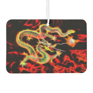 Dragon Fire on Lucky Energy Car Air Freshener