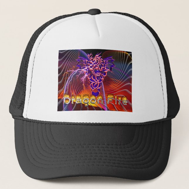 Dragon Fire Trucker Hat (Front)