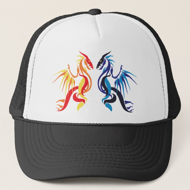 Dragon Fire Trucker Hat (Front)
