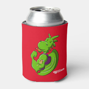 Dragon Flexing Biceps Can Cooler