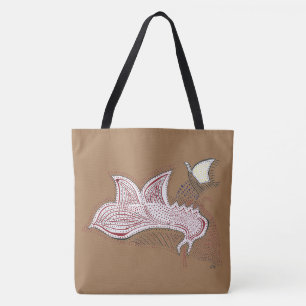 Dragon Flying Tote Bag