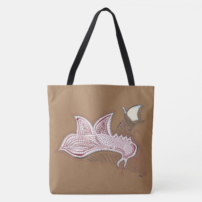 Dragon Flying Tote Bag (Front)