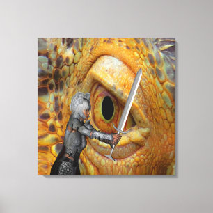 Dragon Folk tale Canvas Print