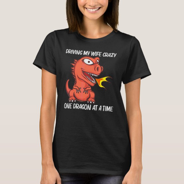 Dragon For Men Dad Fire Breathing Creature 1 T-Shirt (Front)