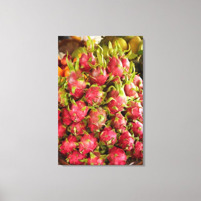 Dragon Fruit | Can Duoc Market Canvas Print (Front)