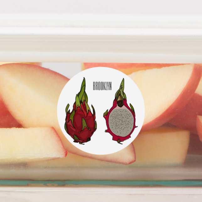 Dragon fruit cartoon illustration (Affixed)