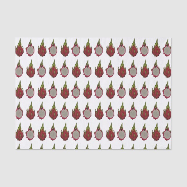 Dragon fruit cartoon illustration  tissue paper (Front)