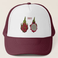 Dragon fruit cartoon illustration 