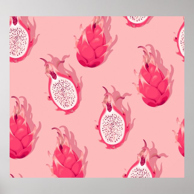 Dragon Fruit: High Detail Seamless Poster (Front)