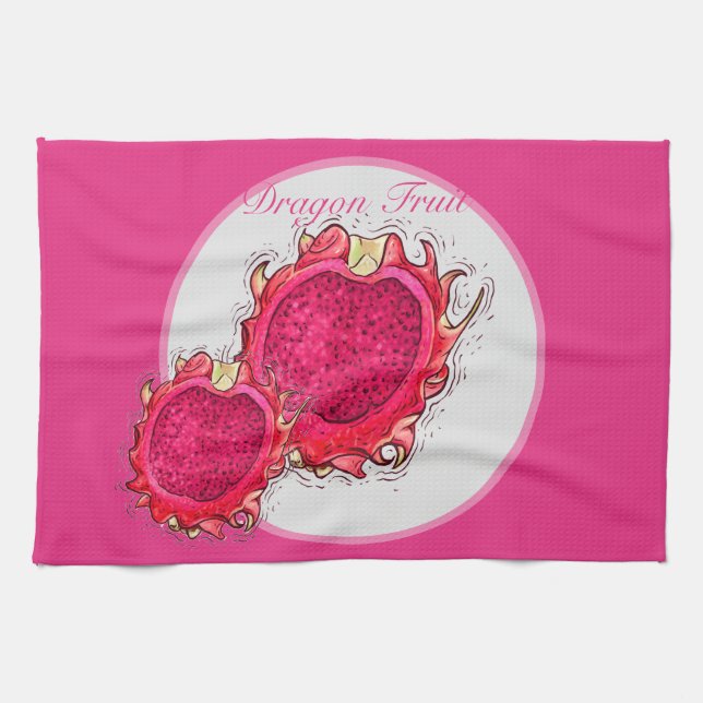 Dragon Fruit Kitchen Towels (Horizontal)