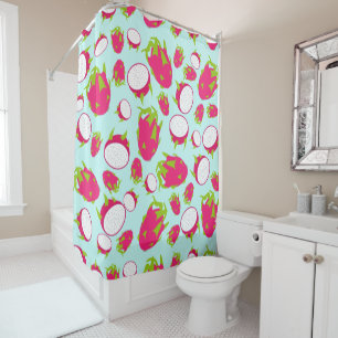 Dragon Fruit Pattern Shower Curtain