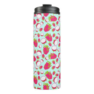 Dragon Fruit Pattern Thermal Tumbler