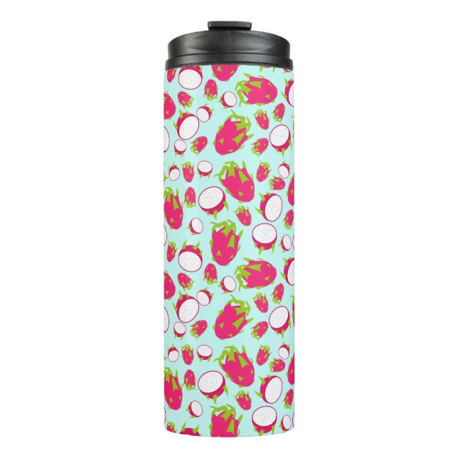 Dragon Fruit Pattern Thermal Tumbler (Front)