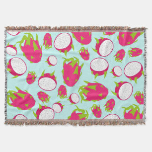 Dragon Fruit Pattern Throw Blanket