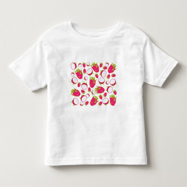 Dragon Fruit Pattern Toddler T-Shirt (Front)