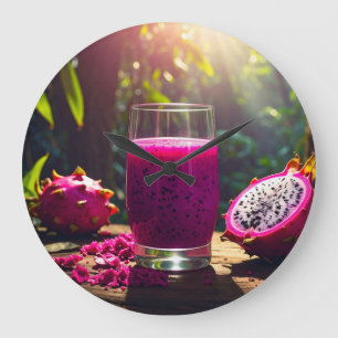DRAGON FRUIT (Pitahaya) - EXOTIC FRUITS Large Clock