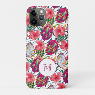 Dragon Fruit Tropical Floral Modern Green Palm Case-Mate iPhone Case