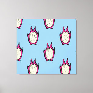 Dragon Fruit: Vintage Ink Drawing. Canvas Print