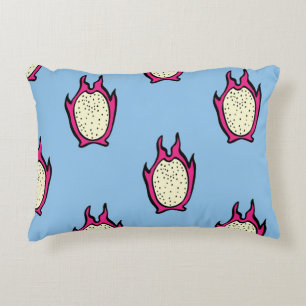 Dragon Fruit: Vintage Ink Drawing. Decorative Cushion