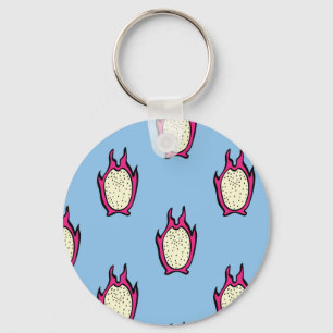Dragon Fruit: Vintage Ink Drawing. Key Ring