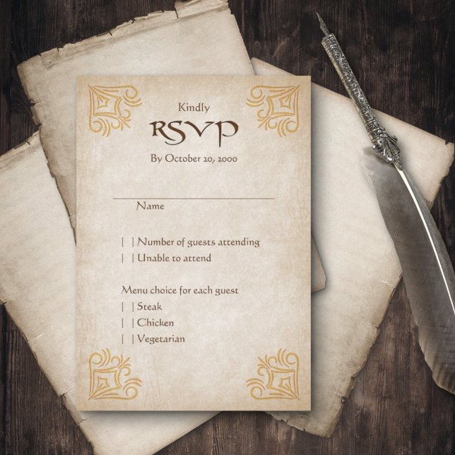 Dragon Gamer Fantasy RSVP Card (Creator Uploaded)