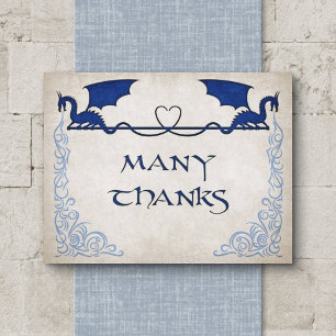 Dragon Gamer Fantasy Thank You Card