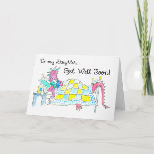 Dragon Get Well Card for Daughter
