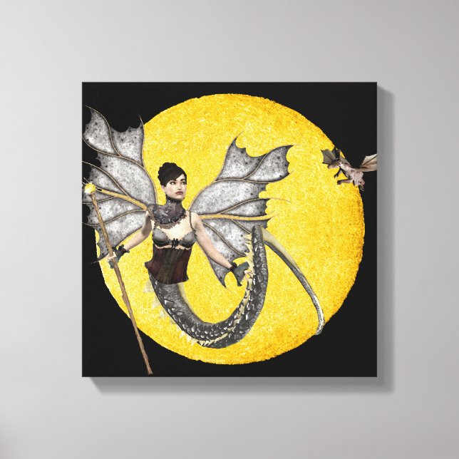 Dragon Goddess Wrapped Canvas (Front)