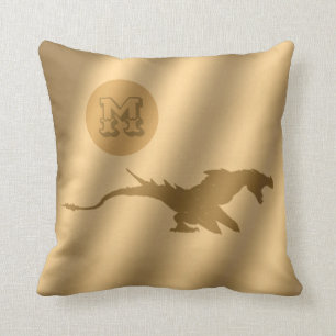 Dragon Gold Luxury Monogram Cushion