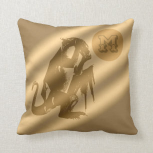 Dragon Gold Luxury Monogram Cushion