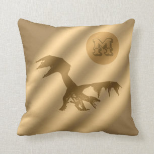 Dragon Gold Luxury Monogram Cushion