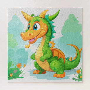 Dragon green artwork jigsaw puzzle