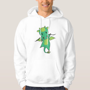 Dragon Green Fairy Tale Cute Animals For Kids Hoodie