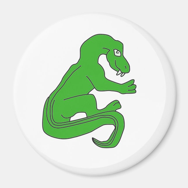 Dragon, green magnet (Front)