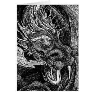 Dragon greetings card