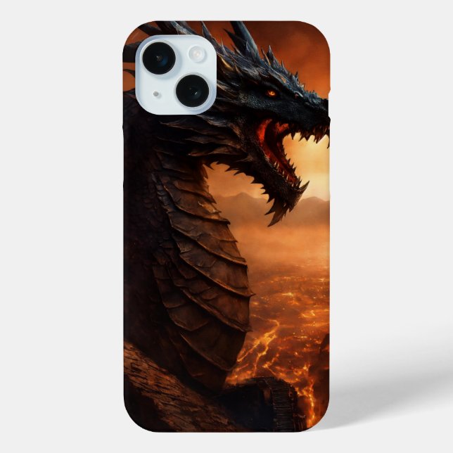 Dragon Guardian: Fantasy Art iPhone/iPad Case (Back)