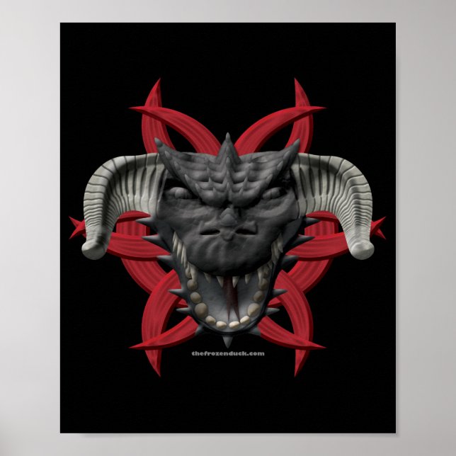Dragon Head - Black Poster (Front)
