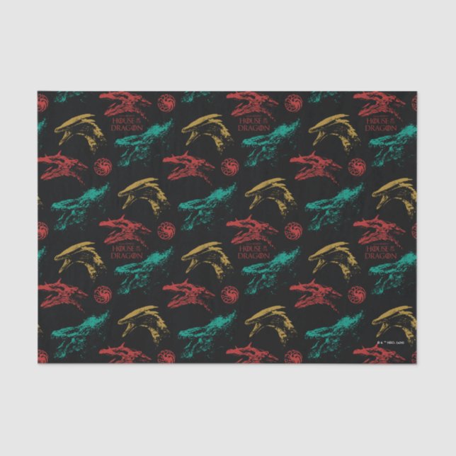 Dragon Head Pattern Tissue Paper (Front)