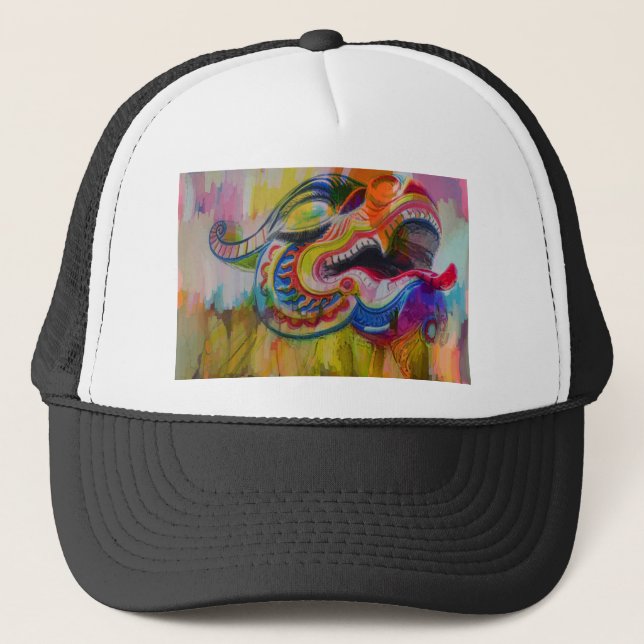 Dragon Head Trucker Hat (Front)