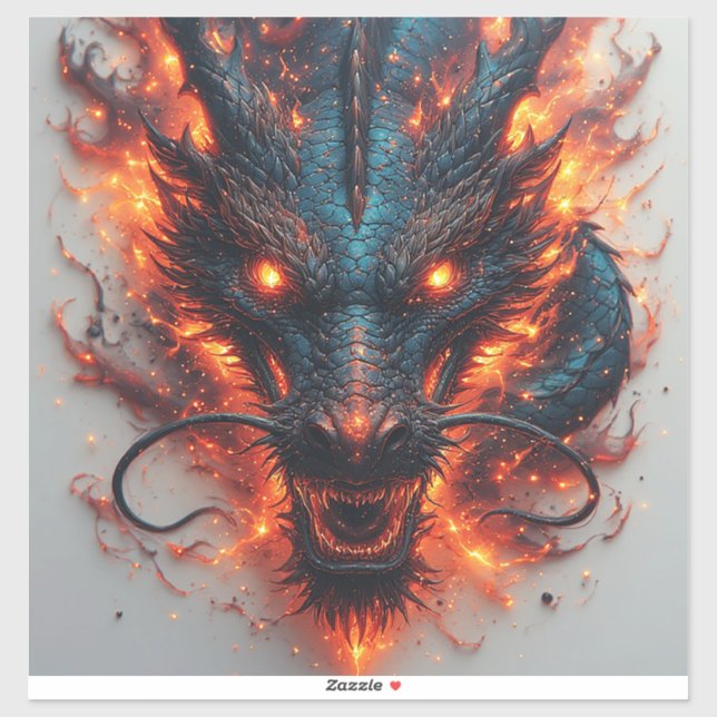 Dragon Head With Fierce Eyes (Sheet)