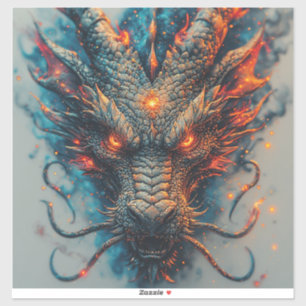 Dragon Head With Fierce Eyes