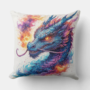 Dragon Head With Fierce Eyes Cushion
