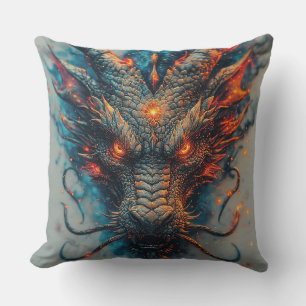 Dragon Head With Fierce Eyes Cushion