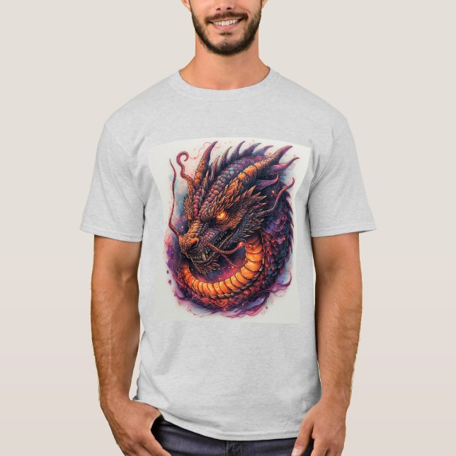 Dragon Head With Fierce Eyes T-Shirt (Front)