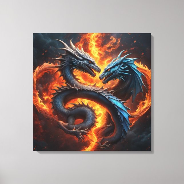 Dragon Heart Canvas Print (Front)