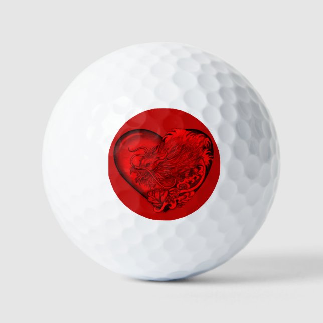 Dragon Heart Golf Balls (Front)
