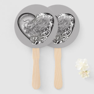 Dragon Heart Hand Fan